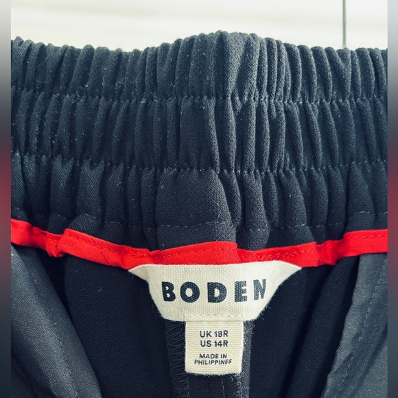 Boden Side Stripe Wide Leg Pants with Pockets - Black and Tan size 14R - Picture 6 of 7